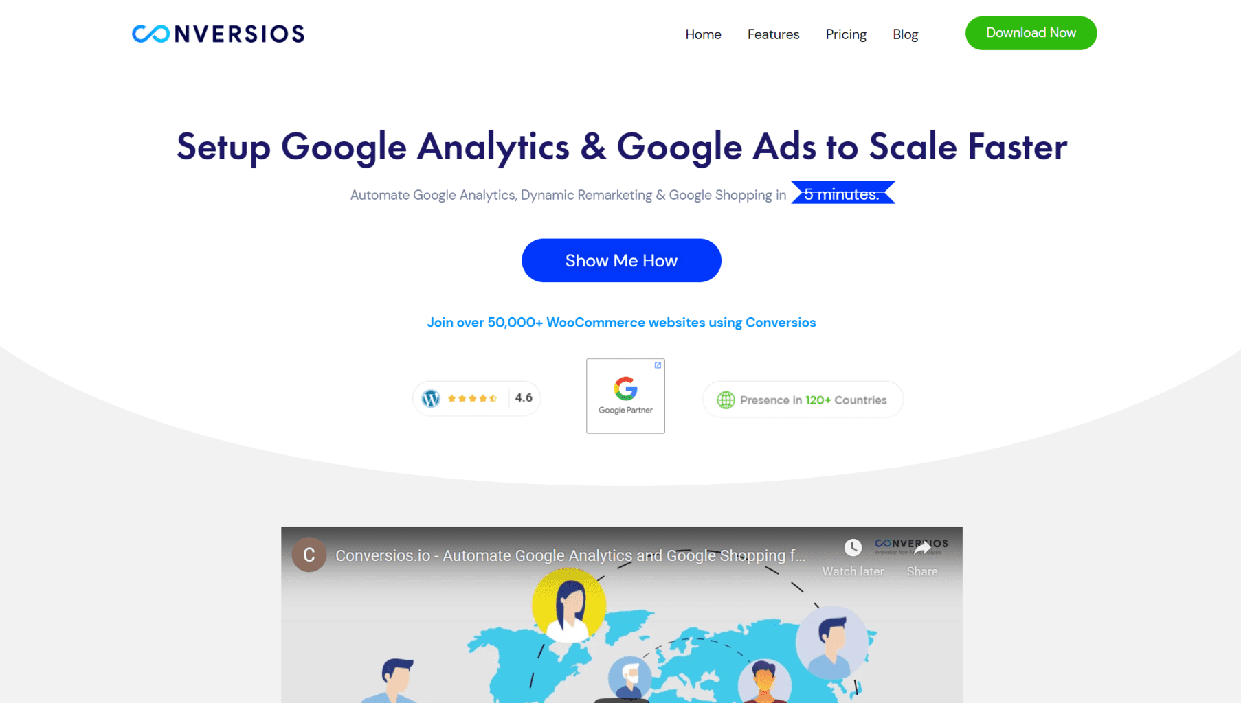 将 Google Analytics 和 Google 购物与您的 woocommerce 商店集成的一站式解决方案 – Conversios.io