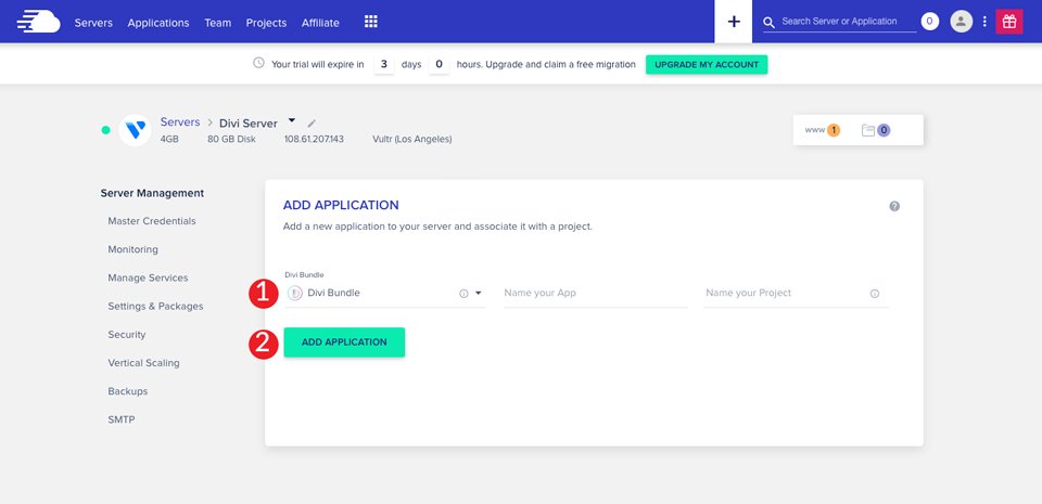 如何在几分钟内在 Cloudways 上建立一个新的 Divi 网站-第13张图片-Ceacer网络