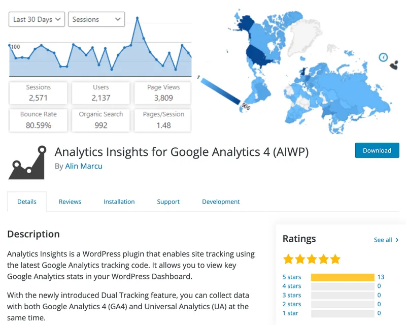 WordPress 分析和跟踪的 5 个最佳 MonsterInsights 替代方案-第6张图片-Ceacer网络